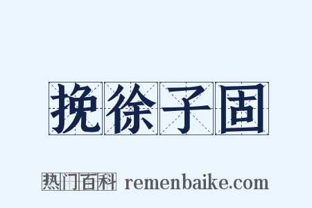 挽徐子固是什么意思的图片